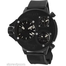 Welder K30-9001 Multi Times 54mm Black Rubber Mens Chrono Pricematch