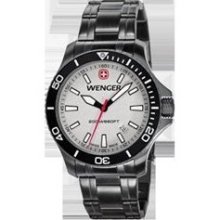 Wenger 0641.107 Men's Sea Force Gunmetal Ion Plated Grey Dial Swiss wa