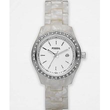 White Crystal Watch