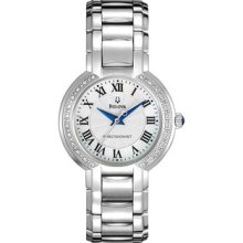 Women Bulova 96R167 Precisionist Precisionist Fairlawn Quartz Diamond