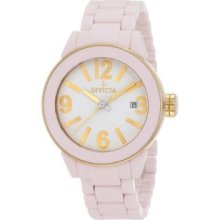 Women's 1168 White Dial Pink Ceramic