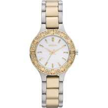 Women's DKNY Two-Tone Mother Of Pearl Dial Watch NY8742 ...