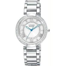 Women's DOrsay Stainless Steel Case and Bracelet White Dial