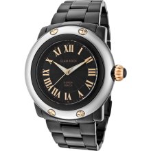 Women's Miami Beach Black Guilloche Dial Black Ion Plated Stainless Steel