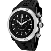 Women's Miami Beach Chronograph Black Dial Black Silicone