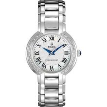 Women's Precisionist Fairlawn Quartz Diamond Dial Bezel Mother Of