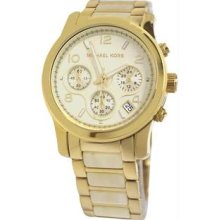 Women's Runway Chronograph Gold Tone Stainless Steel Case and