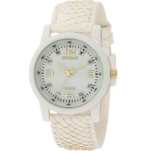 Women's ST/2700CMCM Diamond Dial Off-White Salmon Fish Scale