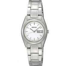 Women's Stainless Steel Dress Silver Dial Quartz