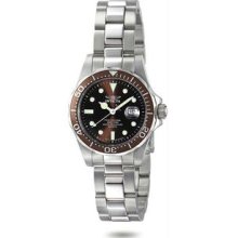 Women's Stainless Steel Pro Diver Brown