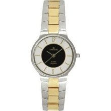 Women's Two Tone Seville Dress Watch Black