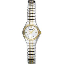 Women's Two Tone Stainless Steel White Dial Expansion