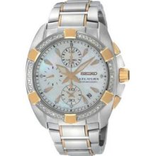 Women's Two Tone Velatura Mother of Pearl Quartz Chronograph