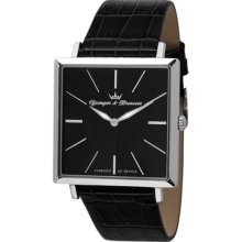 Yonger & Bresson Men's HCC 1466/01 City Stainless Steel Square Bl ...