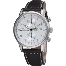 Zeno Men's 'Magellano' Silver Face Automatic Chronograph Watch