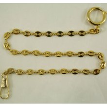 1 Pocket Watch Chains Stainless Clasp Ring Clip