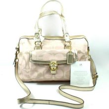 100% Coach Penelope Outline Signature Buckle Satchel/cross Body $398 19130