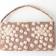 1960's Nude Tan Fur Clutch Bag