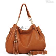 2012 Fashion Tassel Chain One Shoulder Cross-body Women's Handbag Bi