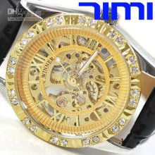 2012 Hotsale Ladies Automatic Watch Gold Grace Design Calendar Gift