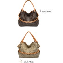 2012 new European and American fashion bone pattern bags handbags fashion ladies bags