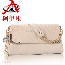 2012 Sweet Bow Crocodile Pattern Women's Handbag Chain Shoulder Bag