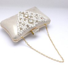 2013 Newest Pearl diamond Pillow Bridal Prom Banquet Evening Bag Wallet Purse