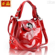 2013 Spring Women's Japanned Leather Handbag Bridal One Shoulder Bag