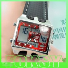 20pcs/lot Digital Analog Dual Dispaly Day/date Ohsen Sport Watch For