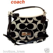 $278 Coach F22302 Kristin Signature East/west Flap Crossbody Bag Authentic