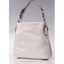 $298 Coach Ivory Peyton Leather Hobo Satchel Purse Bag0596 19754 M