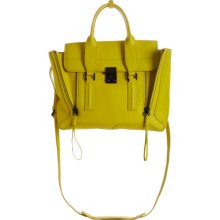 3.1 Phillip Lim Medium Pashli Satchel With Strap - Electric Yellow