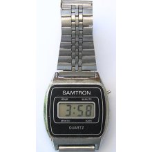 30.vintage Digital Mens Watch Samtrom Quartz