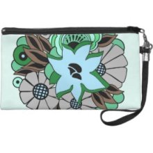 30s Deco Bouquet: Ocean Spa Wristlet Clutches