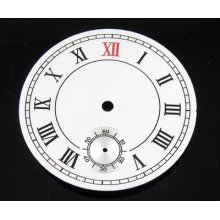 38.9mm White Numberals Dial Fit Eta 6498 Or Seagull Movement P100