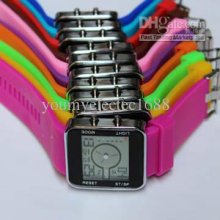 7 Color Led Watch Multifunctional Fashion Watch Silicone Electronic