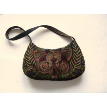 70s Embroidered Shoulder Bag