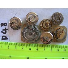 7pc Vintage Swiss Automatic Lady Movement Parts Watch Asis