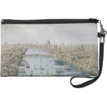 A General View of the City of London and the River Wristlet Purses