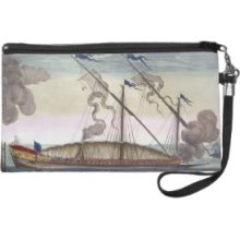 A Royal Galley (Spanish or Portuguese) rowed by sl Wristlet Purse