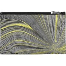 Abstract Yellow Warp Travel Accessory Bag