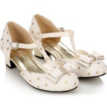 Accessorize Spot Chiffon Flamenco Cream US 13,5 Shoe