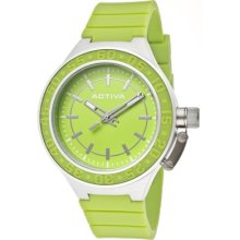 Activa By Invicta Women's Aa301-005 Green Dial Green Polyurethane Watch $99