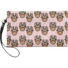 Adorable Silly Christmas Reindeer Wristlet Clutches