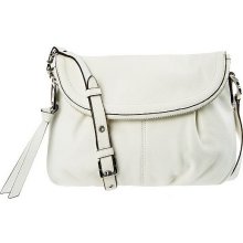 Aimee Kestenberg Leather Halley Flap Front Crossbody Bag - White - One Size