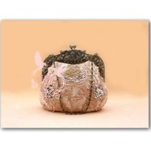 Amazing Embroidered Beaded Handbag With Flowers 2010 Evening Bag