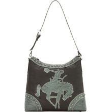 American West Brown and Turquoise Shoulder Bag