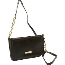 Anne Klein Black Geo Clash Crossbody