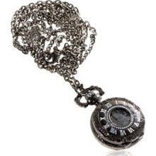 Antique Roman Round Pore Pocket Watch Chain