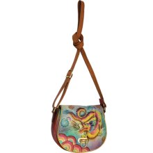 Anuschka Imperial Dragon Cross-body Saddle